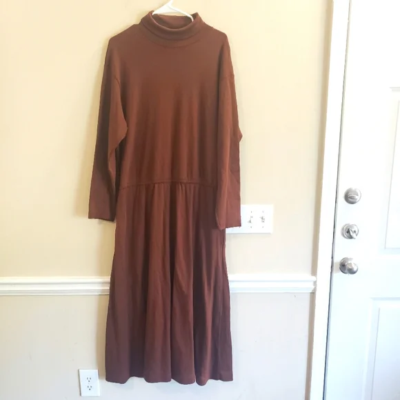 Plus Size Land's End women's sweater maxi dress - Picture 2 of 10